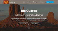 Desktop Screenshot of idecueros.com