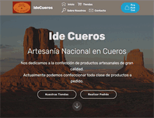 Tablet Screenshot of idecueros.com